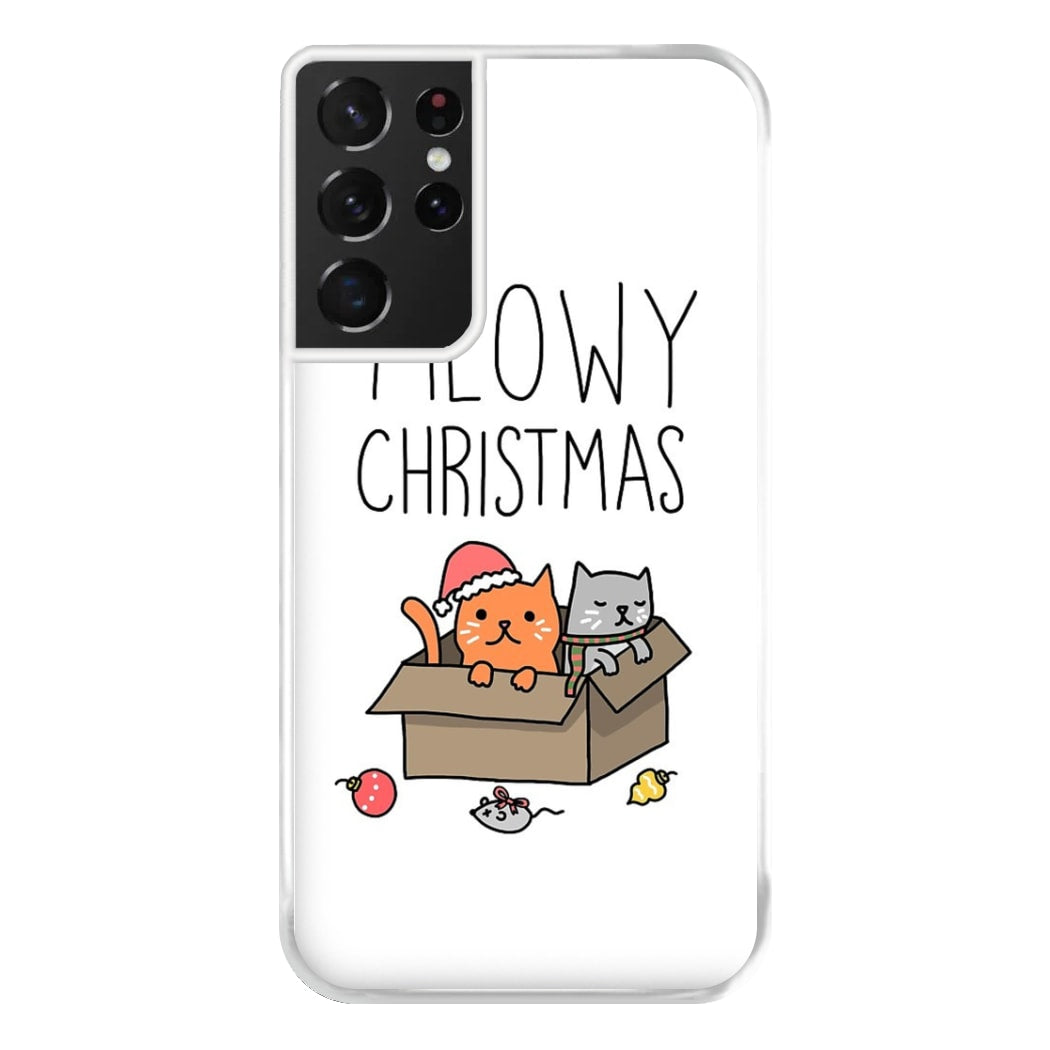 Meowy Christmas Phone Case for Galaxy S21 Ultra