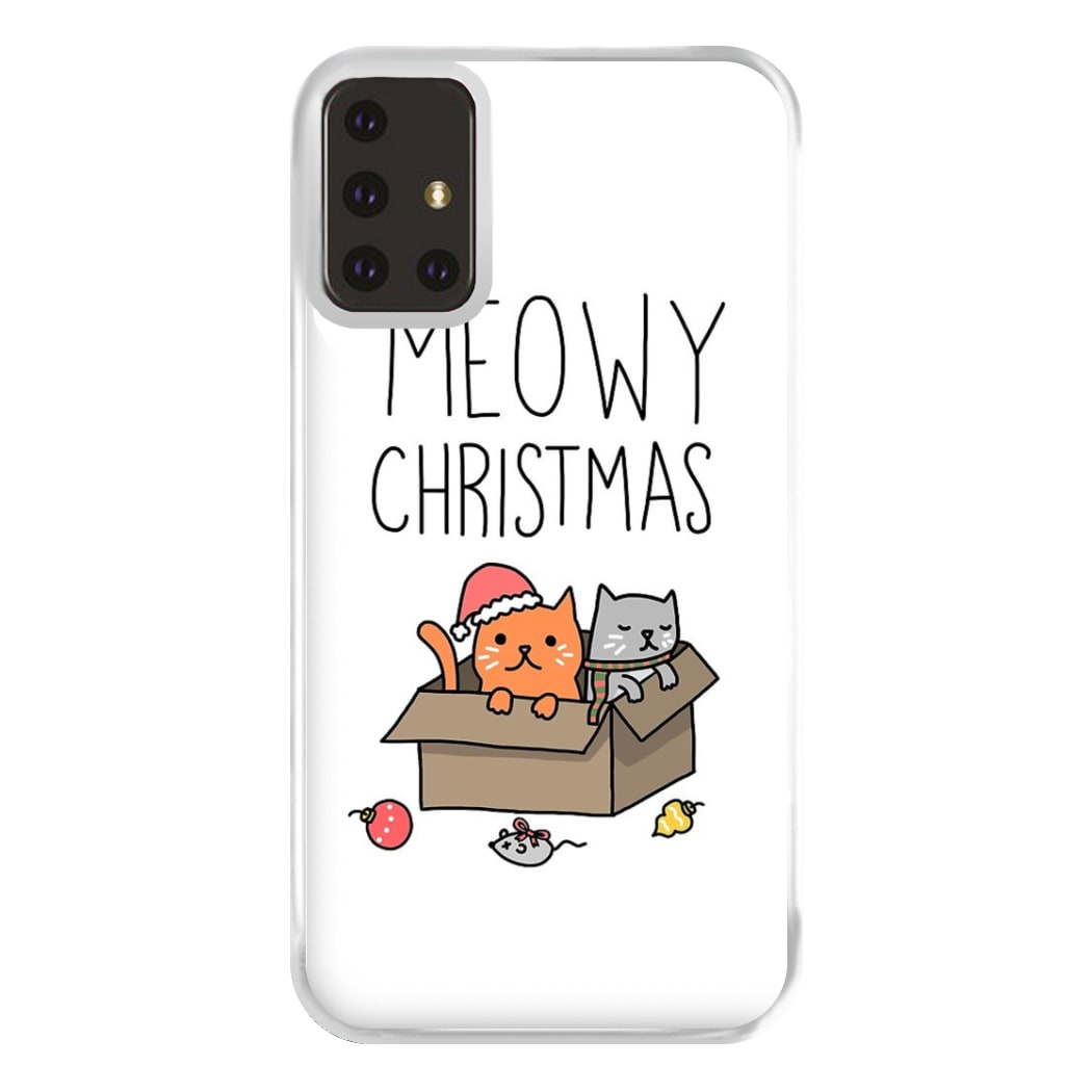 Meowy Christmas Phone Case for Galaxy A71