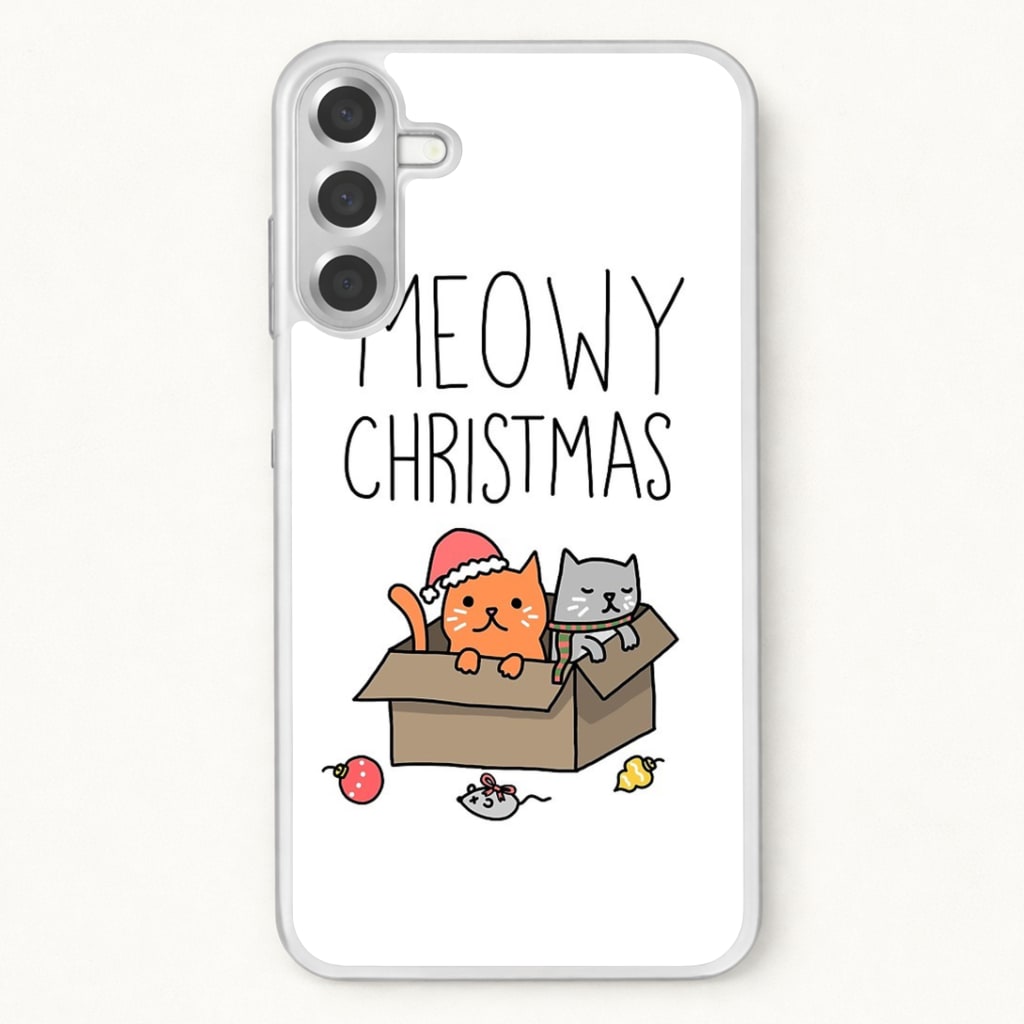 Meowy Christmas Phone Case for Galaxy A37