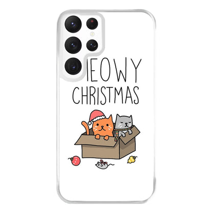 Meowy Christmas Phone Case for Galaxy S22 Ultra