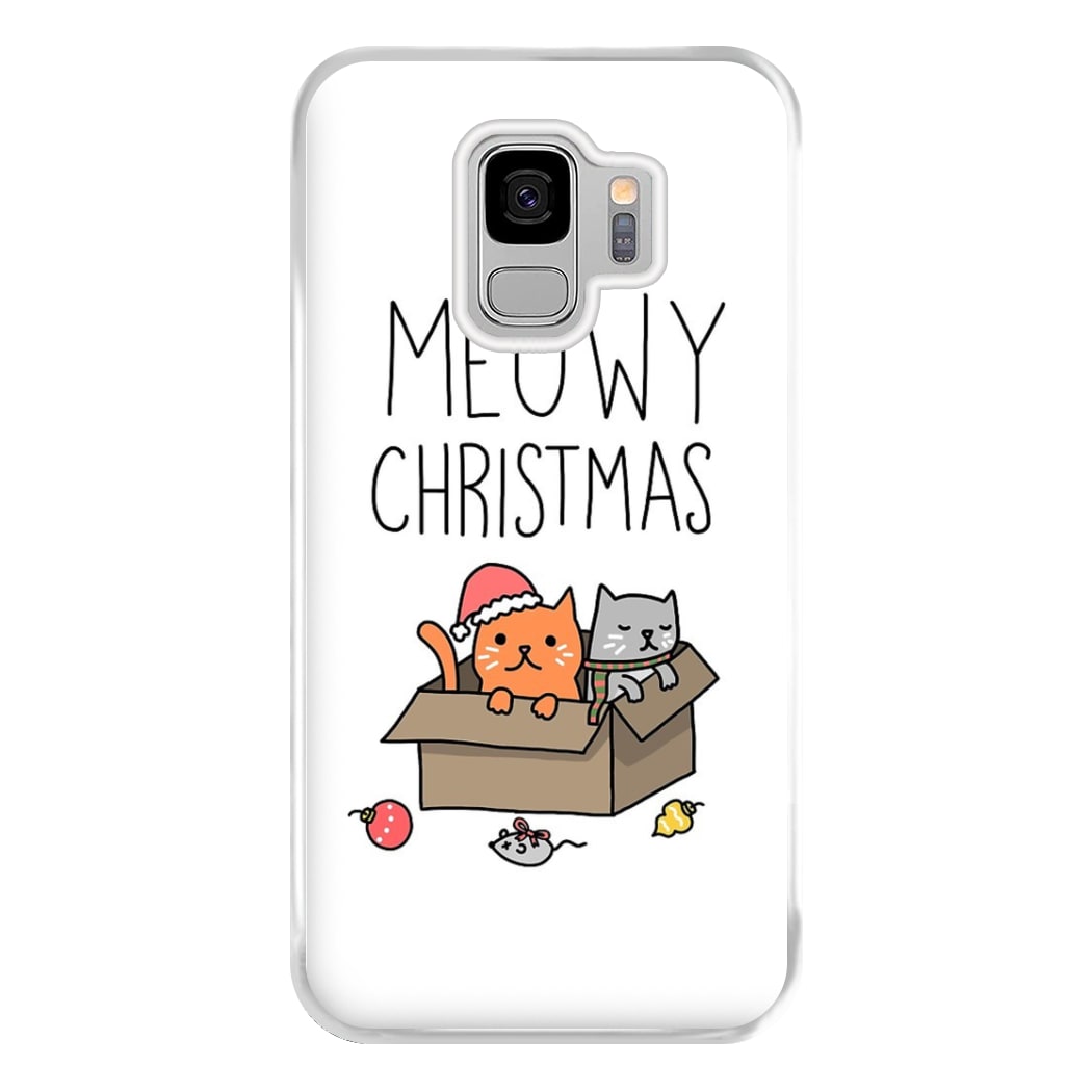 Meowy Christmas Phone Case for Galaxy S9 Plus