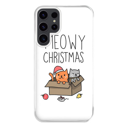 Meowy Christmas Phone Case for Galaxy S23 Ultra