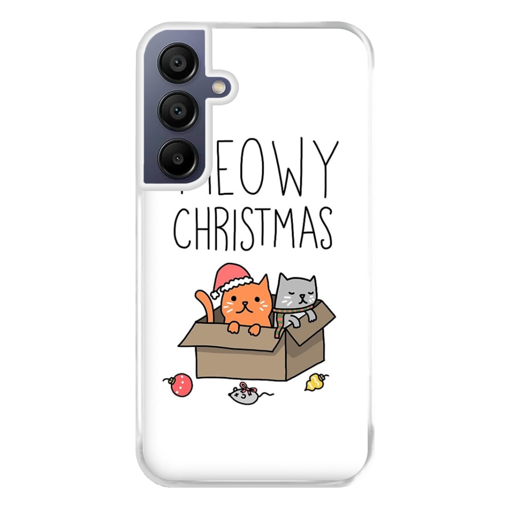 Meowy Christmas Phone Case for Galaxy A16