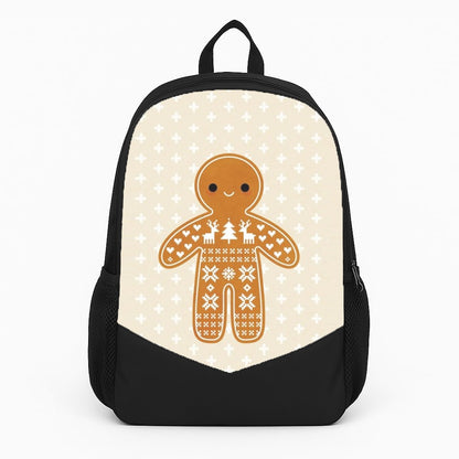 Christmas Jumper Pattern Gingerbread Man Backpack