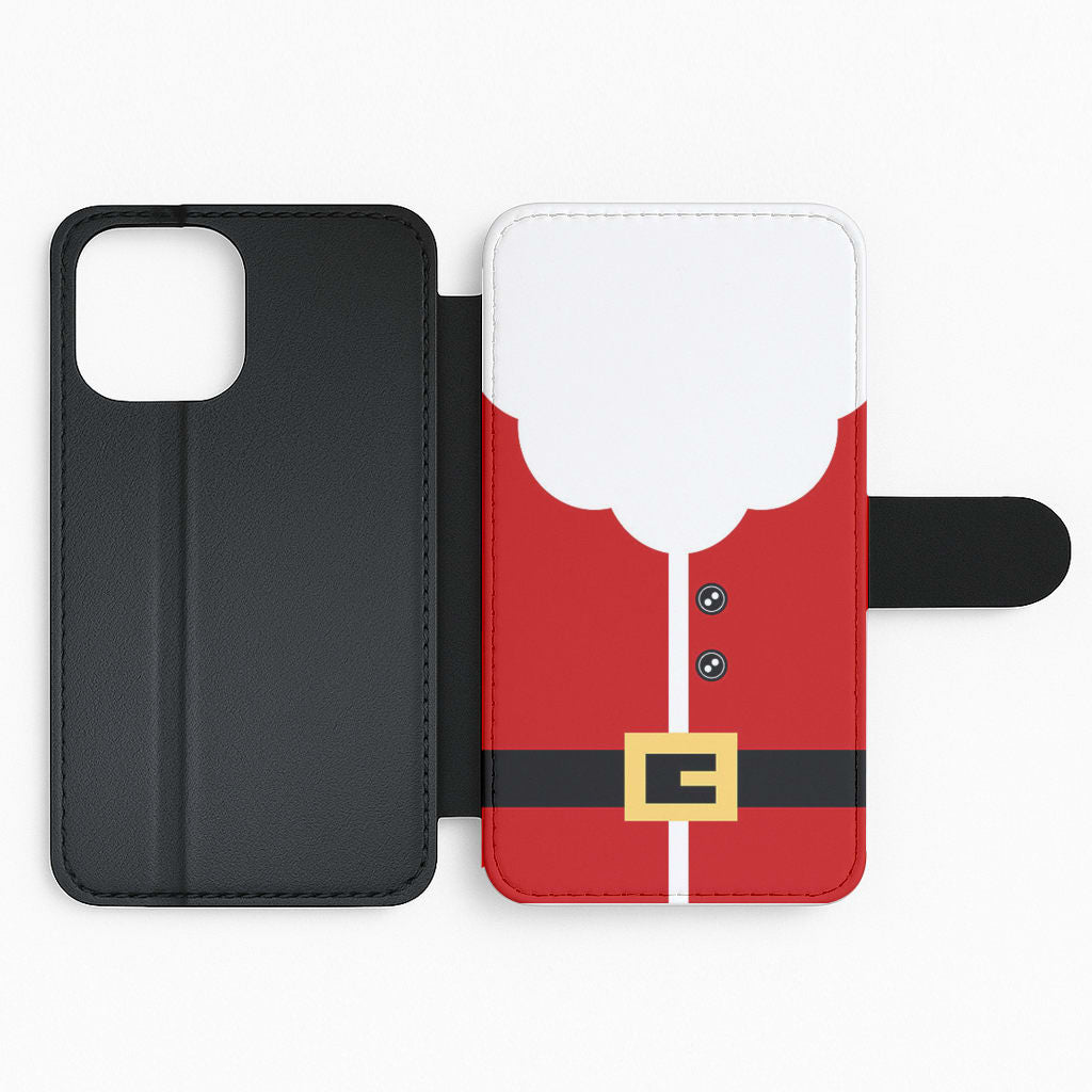 Santa Clause Outfit Flip Phone Case