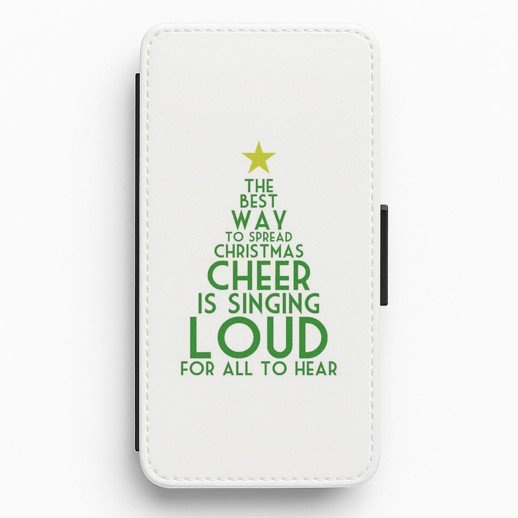 The Best Way To Spread Christmas Cheer - Elf Flip Wallet Phone Case