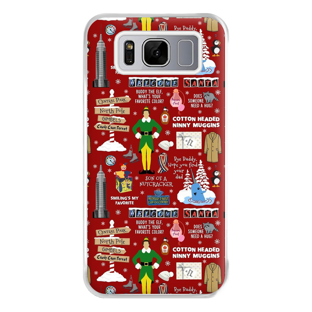 Red Elf Pattern Phone Case for Galaxy S8 Plus