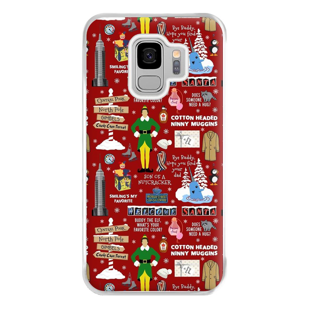 Red Elf Pattern Phone Case for Galaxy S9 Plus