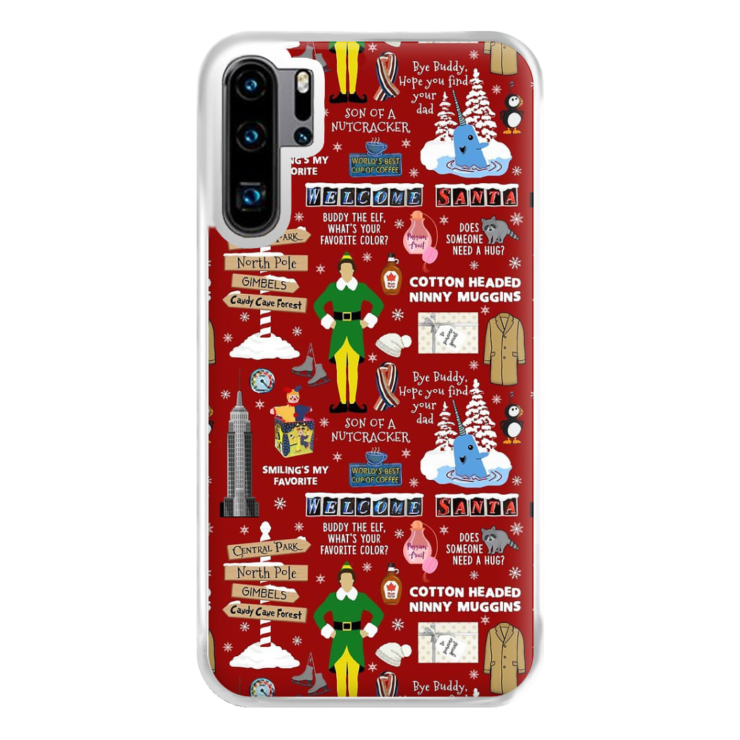 Red Elf Pattern Phone Case for Huawei P30 Pro