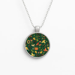 Bright Autumn Circle Necklace