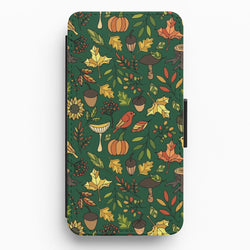Bright Autumn Flip Wallet Phone Case