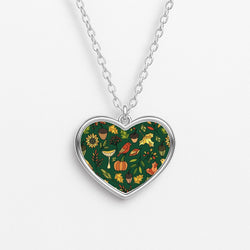 Bright Autumn Heart Necklace