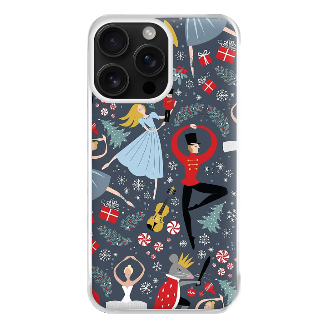 Nutcracker Ballet Pattern - Christmas Phone Case