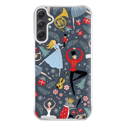 Nutcracker Ballet Pattern - Christmas Phone Case for Galaxy A54