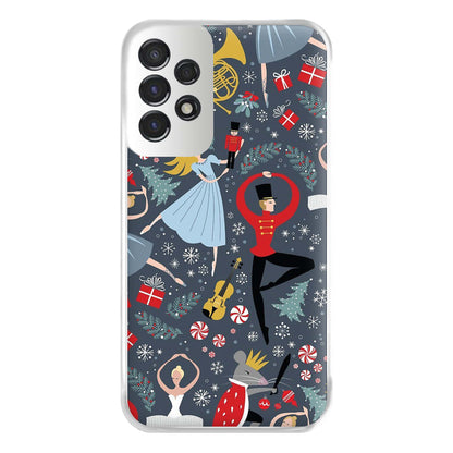 Nutcracker Ballet Pattern - Christmas Phone Case for Galaxy A53