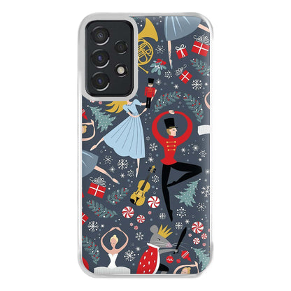 Nutcracker Ballet Pattern - Christmas Phone Case for Galaxy A52 / A52s