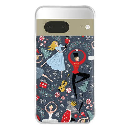 Nutcracker Ballet Pattern - Christmas Phone Case for Google Pixel 7a