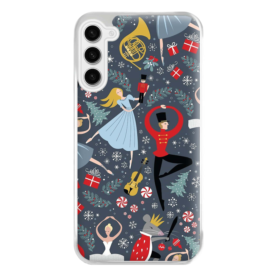 Nutcracker Ballet Pattern - Christmas Phone Case for Galaxy S23FE