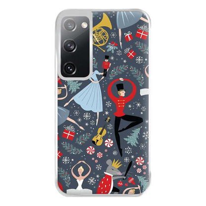 Nutcracker Ballet Pattern - Christmas Phone Case for Galaxy S20