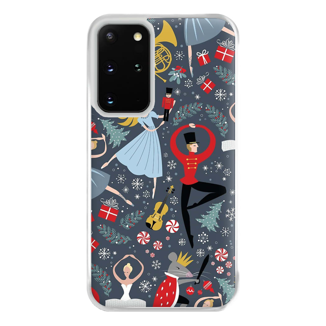 Nutcracker Ballet Pattern - Christmas Phone Case for Galaxy S20 Plus