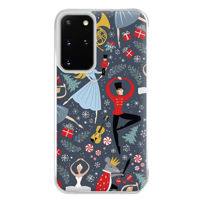 Nutcracker Ballet Pattern - Christmas Phone Case for Galaxy S20 Plus