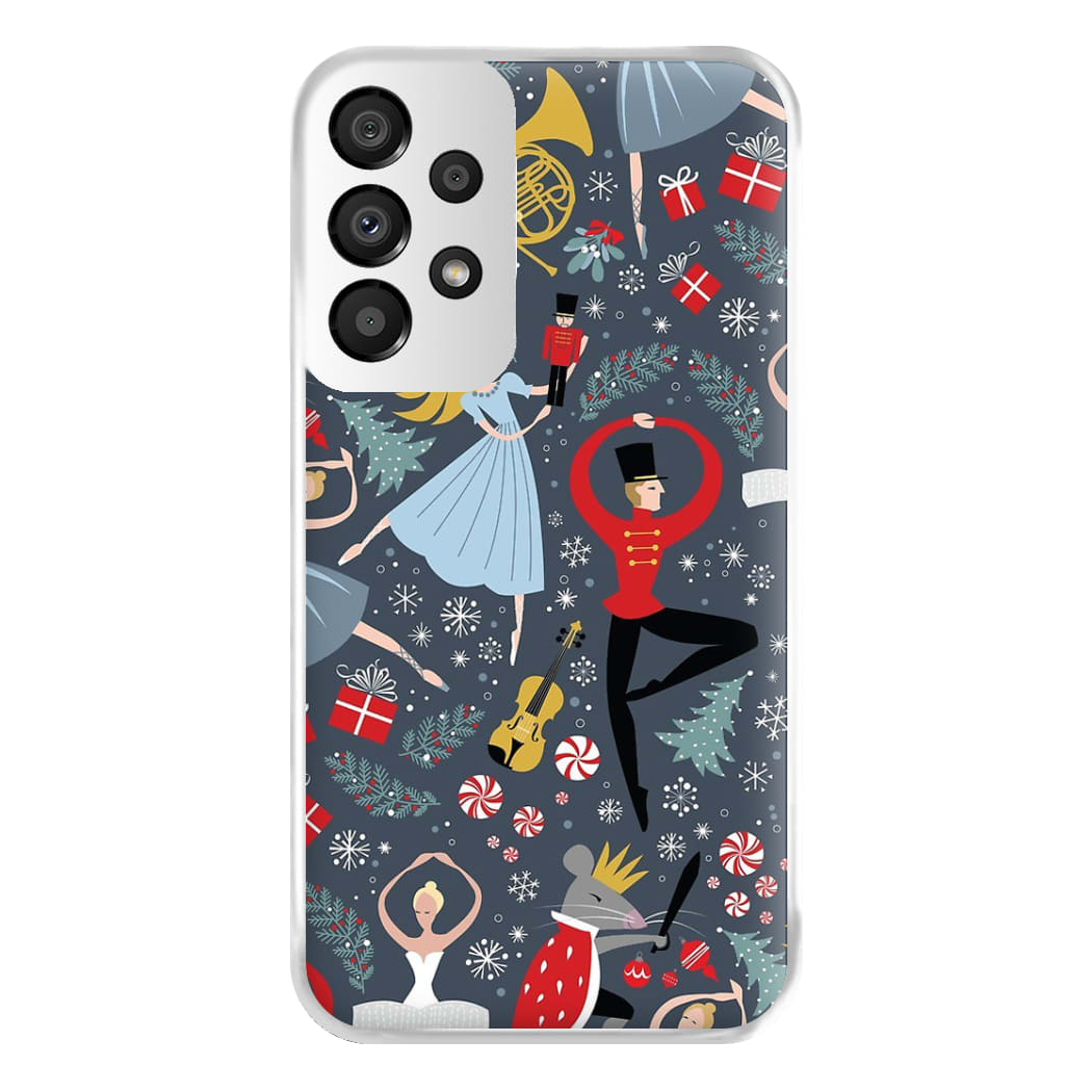 Nutcracker Ballet Pattern - Christmas Phone Case for Galaxy A33