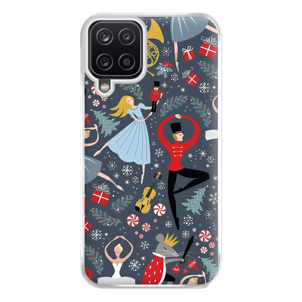 Nutcracker Ballet Pattern - Christmas Phone Case for Galaxy A12