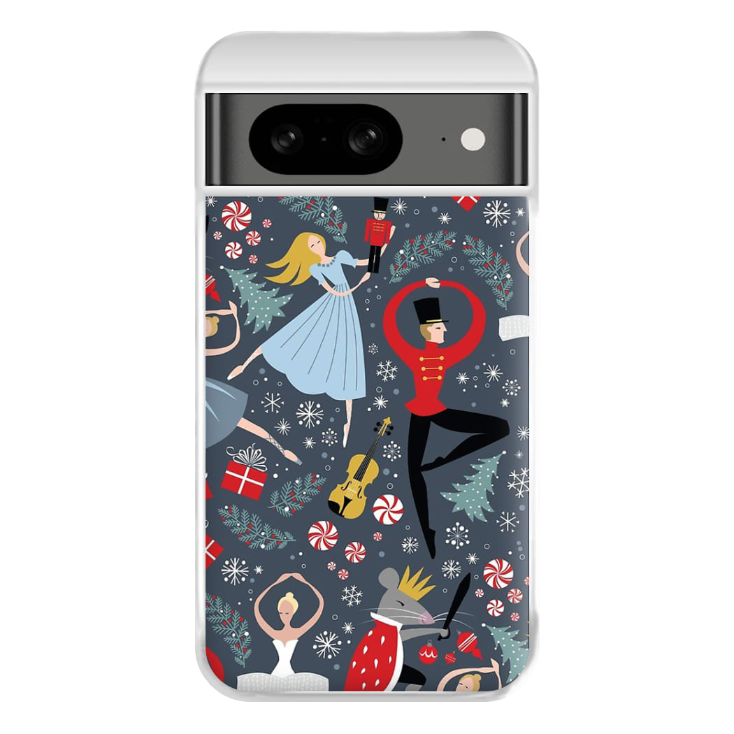 Nutcracker Ballet Pattern - Christmas Phone Case for Google Pixel 8