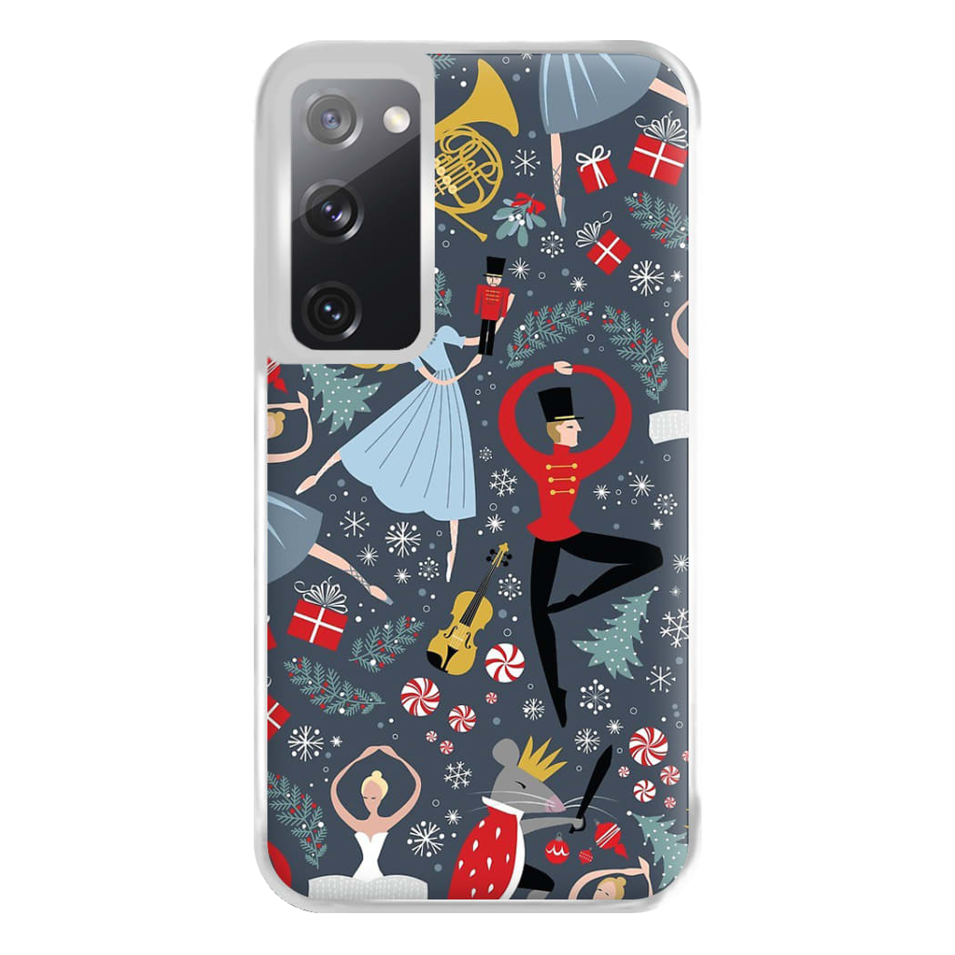 Nutcracker Ballet Pattern - Christmas Phone Case for Galaxy S20FE