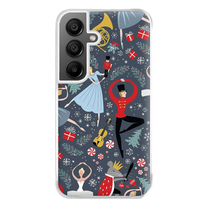 Nutcracker Ballet Pattern - Christmas Phone Case for Galaxy A55