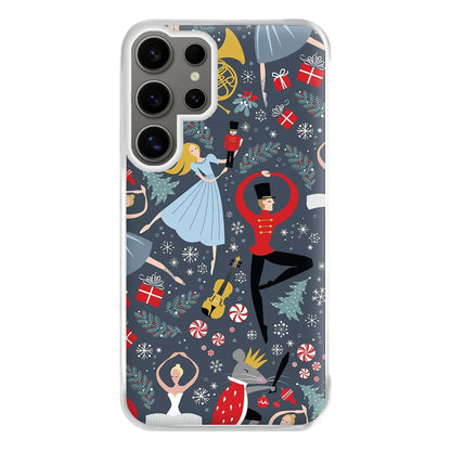 Nutcracker Ballet Pattern - Christmas Phone Case for Galaxy S24 Ultra