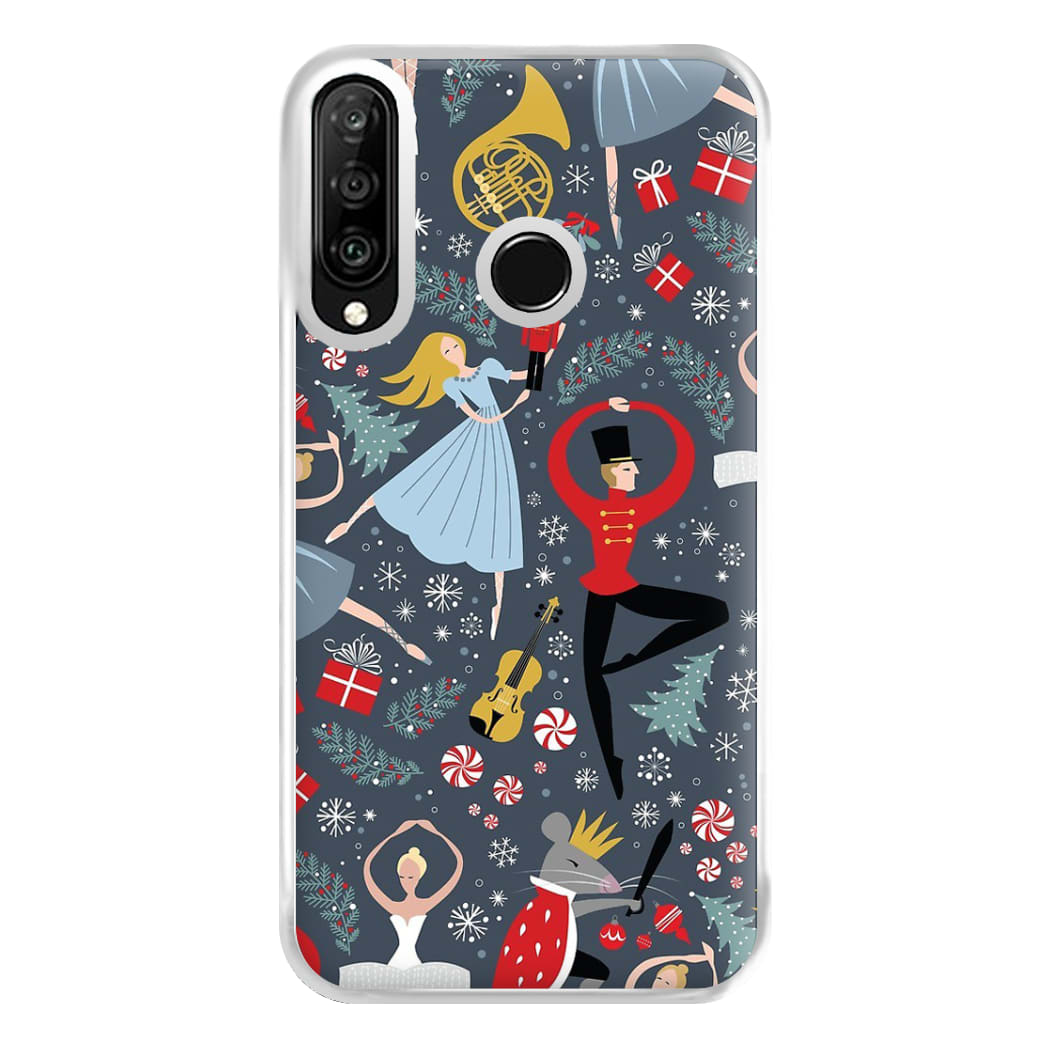 Nutcracker Ballet Pattern - Christmas Phone Case for Huawei P30 Lite