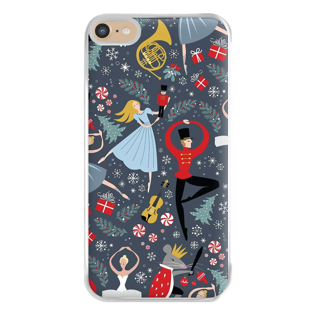 Nutcracker Ballet Pattern - Christmas Phone Case for iPhone 6 Plus / 7 Plus / 8 Plus