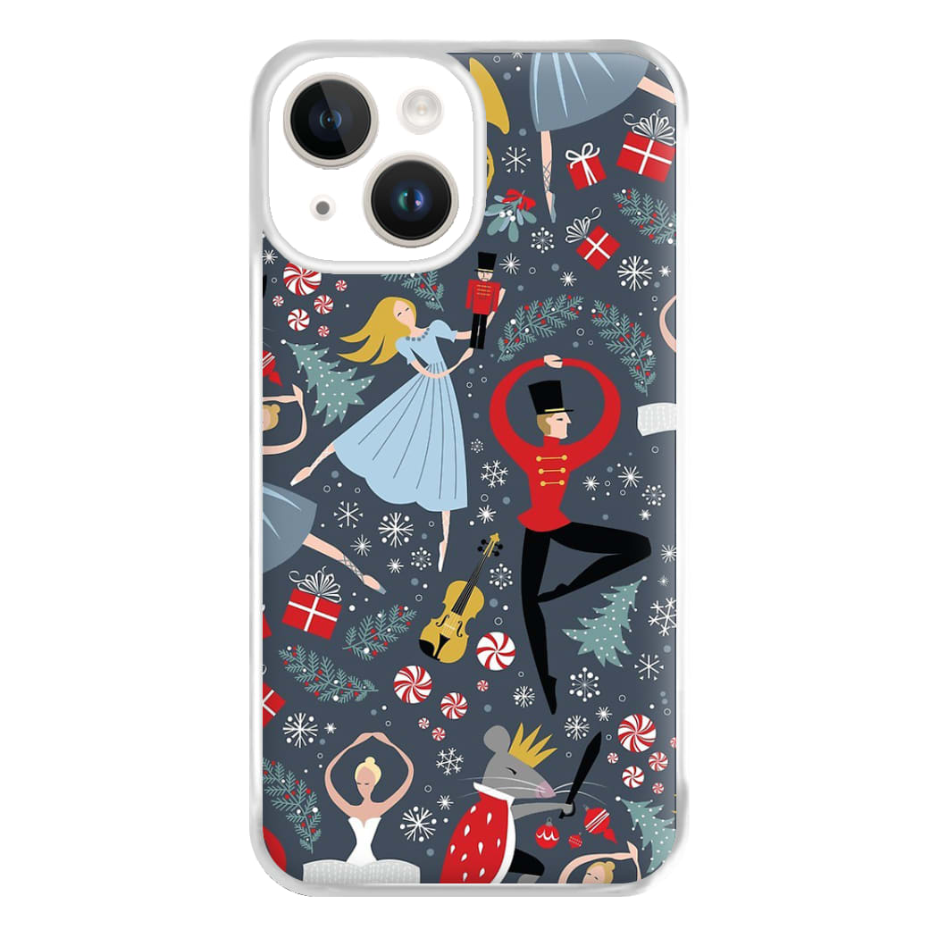 Nutcracker Ballet Pattern - Christmas Phone Case for iPhone 14