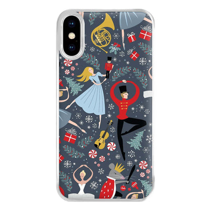 Nutcracker Ballet Pattern - Christmas Phone Case for iPhone XS Max