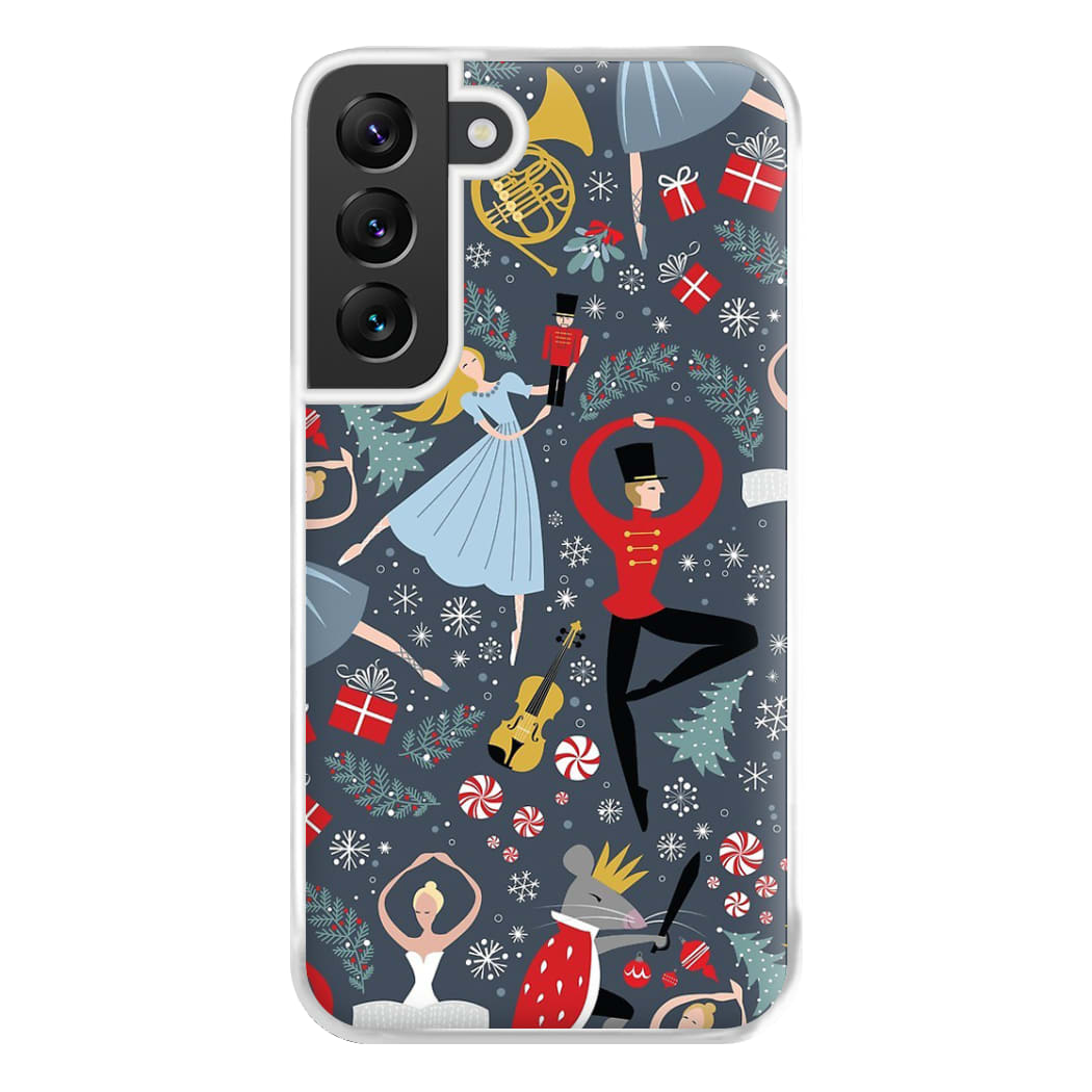 Nutcracker Ballet Pattern - Christmas Phone Case for Galaxy S22 Plus