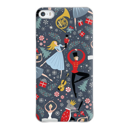 Nutcracker Ballet Pattern - Christmas Phone Case for iPhone 5 / 5s / SE 2016