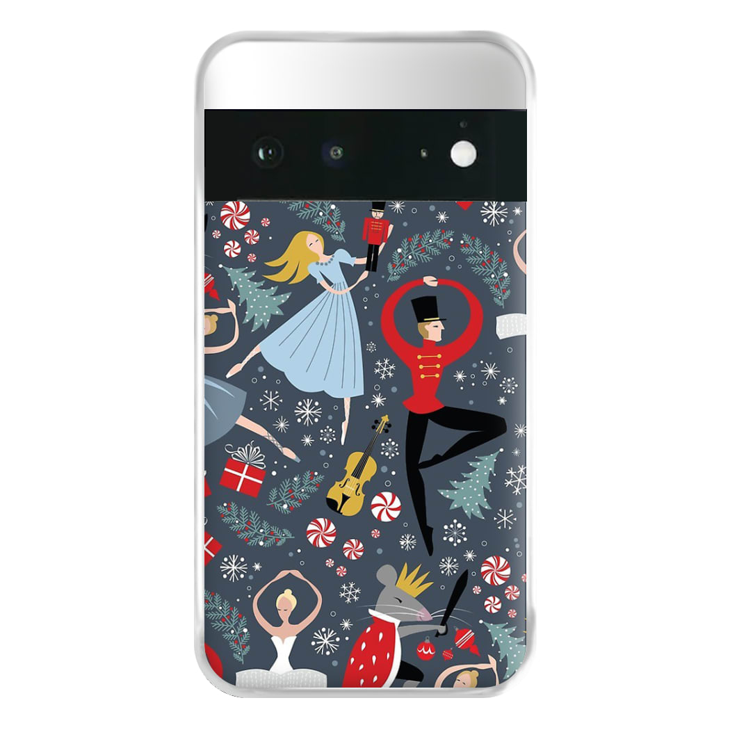 Nutcracker Ballet Pattern - Christmas Phone Case for Google Pixel 6a