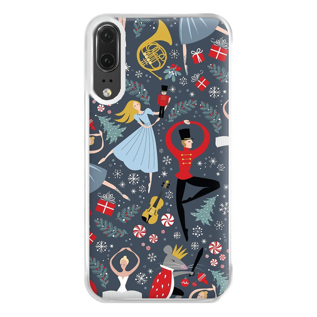 Nutcracker Ballet Pattern - Christmas Phone Case for Huawei P20