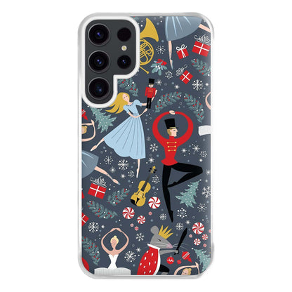 Nutcracker Ballet Pattern - Christmas Phone Case for Galaxy S23 Ultra