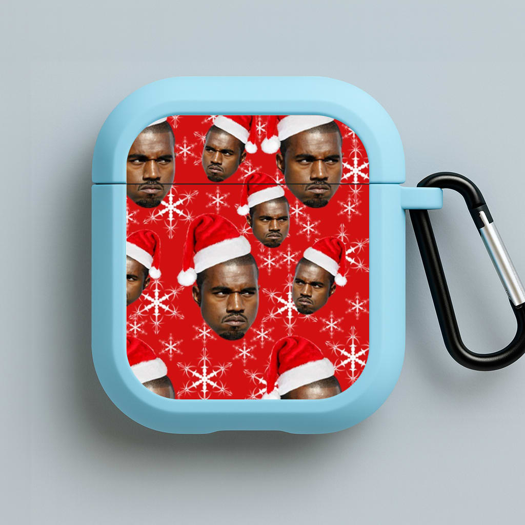 Christmas Kanye Blue AirPods Case