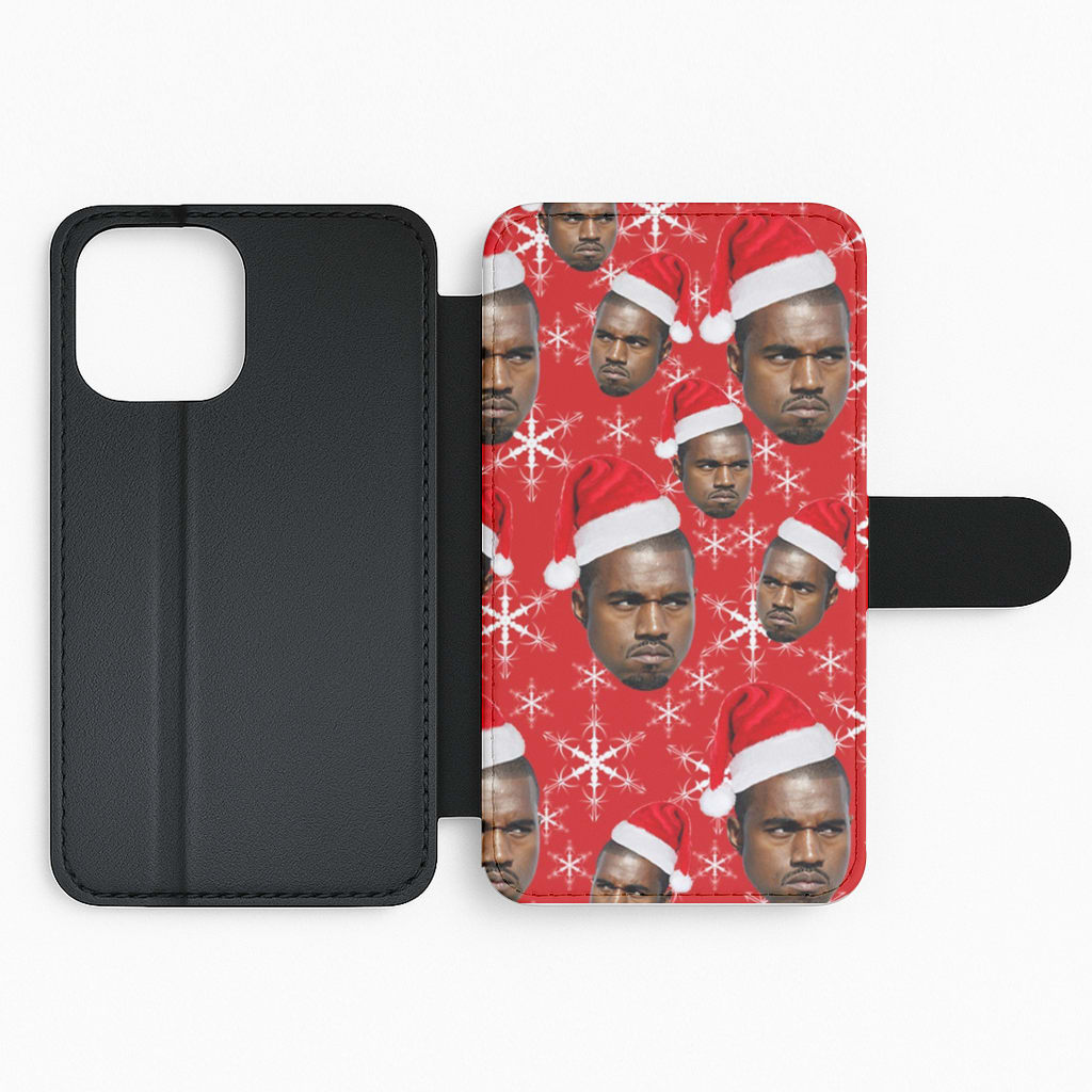 Christmas Kanye Flip Wallet Phone Case