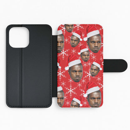 Christmas Kanye Flip Wallet Phone Case