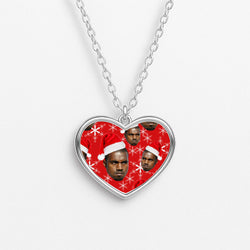 Christmas Kanye Heart Necklace