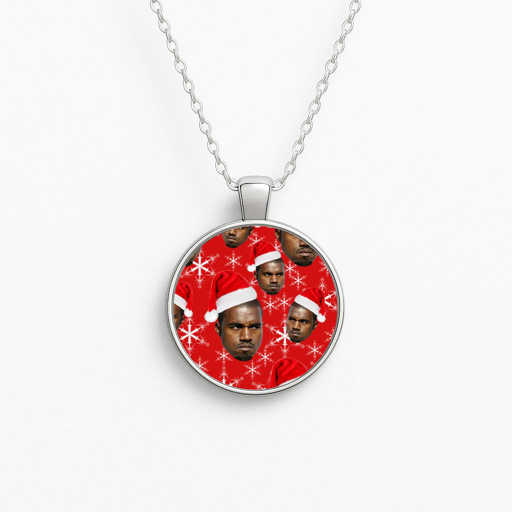 Christmas Kanye Circle Necklace