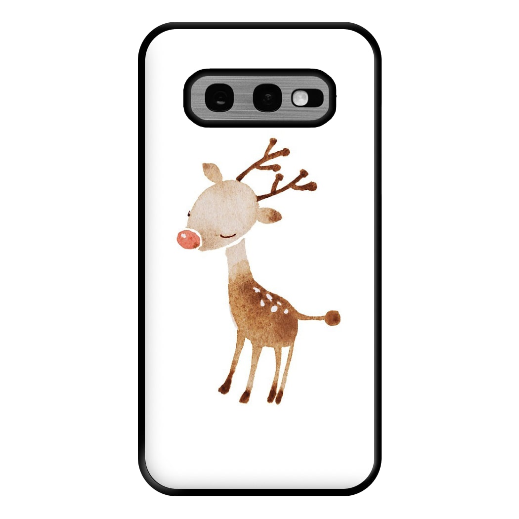 Watercolour Rudolph The Reindeer Phone Case for Galaxy S10e