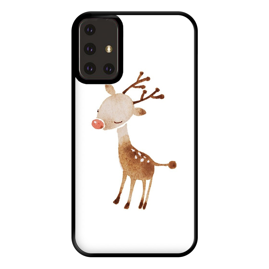 Watercolour Rudolph The Reindeer Phone Case for Galaxy A71