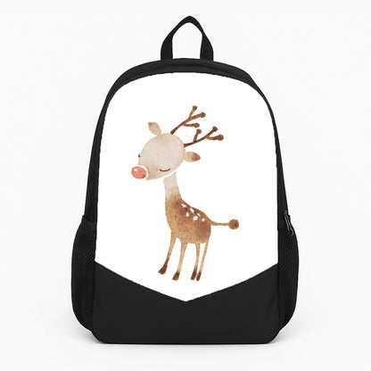 Watercolour Rudolph The Reindeer Large Backpack