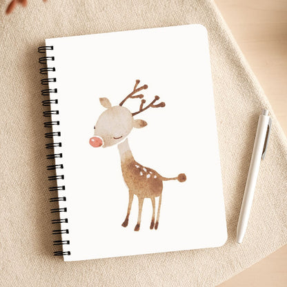 Watercolour Rudolph The Reindeer Notepad