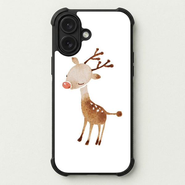Watercolour Rudolph The Reindeer Phone Case — Bumper case